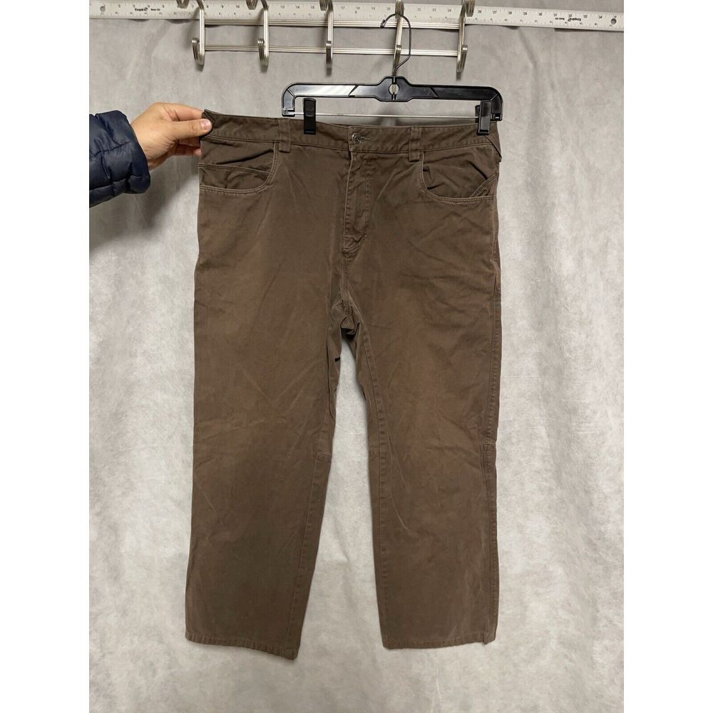 Ibex Pants Men's 36X30 Brown Twill Canvas‎ Baggy Outdoor Casual Hike Camp Active